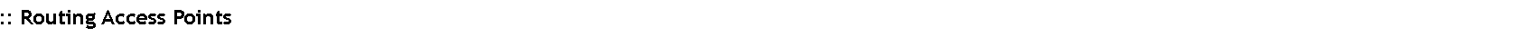 Text Box: :: Routing Access Points